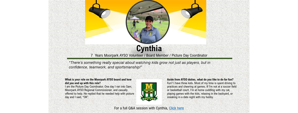 Board Member Spotlight - Cynthia