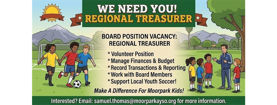 Regional Treasurer Wanted!